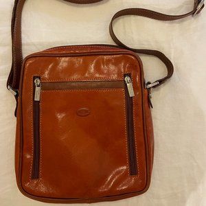 Cuoieria Fiorentina Brown Leather Crossbody Bag